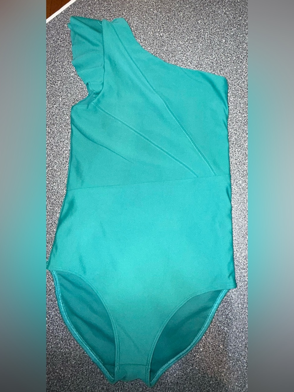 Tiger Friday One Shoulder Leotard Size Adult Small Green